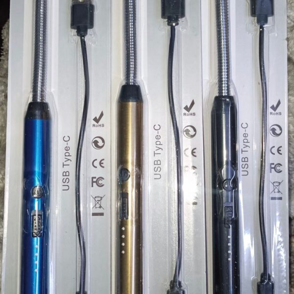 Light your kitchen stove, BBQ grill, candles, or outdoor fire effortlessly with the 360° Outdoor Kitchen Lighter. Designed with a flexible 360-degree rotating neck, this modern electronic arc lighter allows safe and precise ignition even in hard-to-reach areas. The windproof plasma arc technology ensures reliable performance indoors and outdoors, making it ideal for camping, picnics, and everyday kitchen use. This lighter is USB rechargeable, eliminating the need for gas or disposable lighters—an eco-friendly and cost-effective choice. Built with a safety lock switch, it prevents accidental ignition and makes it safer to use around children. The durable, lightweight body is easy to handle and portable, while the random color design adds a stylish touch. Key Features: 360° Flexible Neck for easy and safe ignitionUSB Rechargeable – no gas or fuel requiredWindproof Electronic Arc for reliable outdoor useSafety Lock Switch to prevent accidental useEco-Friendly & Reusable designIdeal for kitchen, BBQ, candles, camping, and outdoor usePortable & LightweightRandom colors dispatched.png