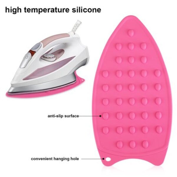 Protect your surfaces from heat damage with this premium silicone iron mat. Made from high-quality, heat-resistant silicone, it safely holds hot irons, pans, kettles, and cookware without slipping or burning countertops. Flexible, durable, and easy to clean, this multipurpose mat is perfect for ironing tables and kitchens. Bright colors and smart design make everyday tasks safer and more convenient..png